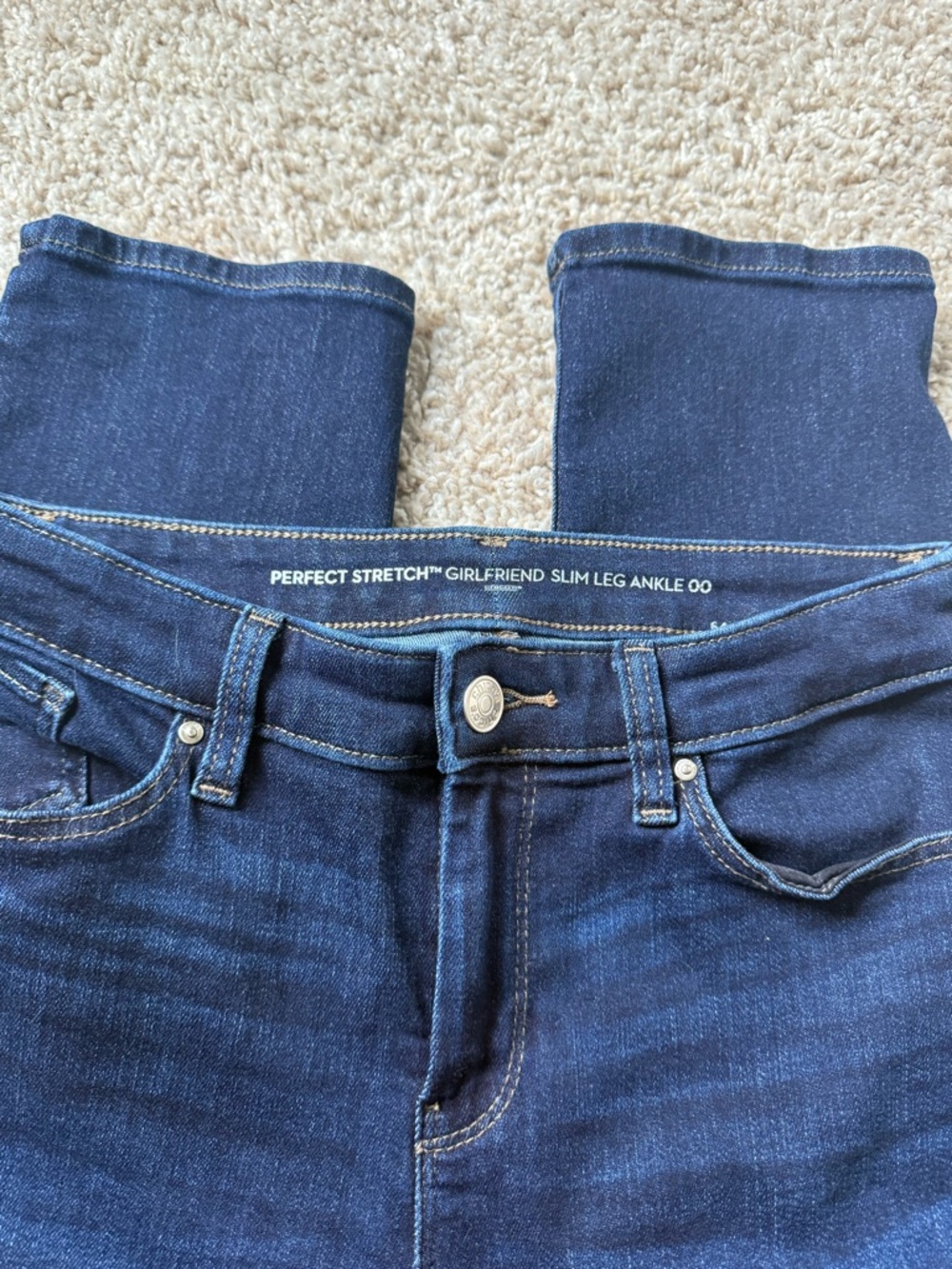 Chico's Dark Indigo Ankle Straight Jeans - Picture 11 of 12